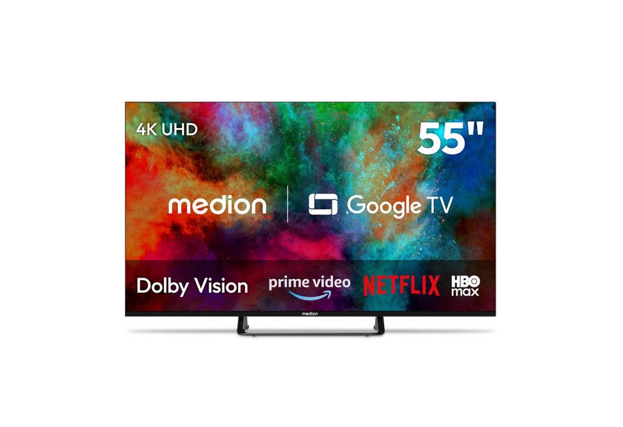 Medion® MD855401 LCD-LED Fernseher (138.8 cm/55 Zoll, 4K Ultra HD, 60Hz, X8552602) von Medion®