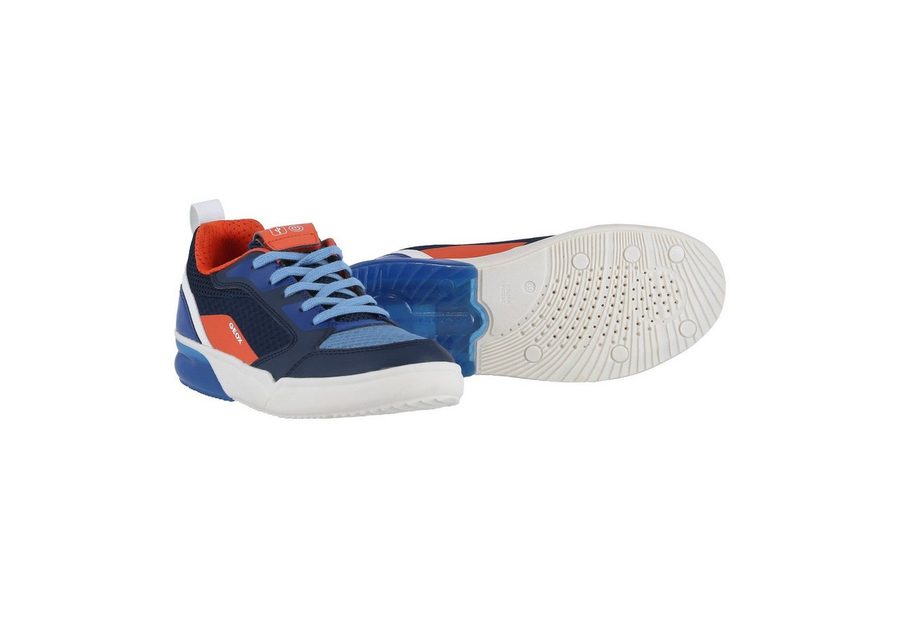 Geox Grayjay blau/orange/weiss Kinder Sneaker von Geox