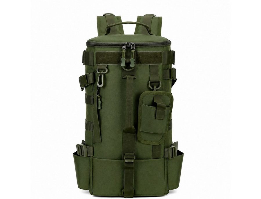 ibettertec Reiserucksack Outdoor Rucksack Multifunktionaler Trekkingrucksack mit MOLLE-System (Wanderrucksack Trekking Rucksack mit vielen Taschen, wasserdicht, Militär Rucksack), für Fitnessstudio Arbeit Camping, Herren Damen von ibettertec