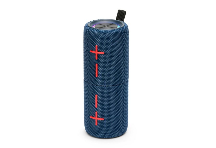 TZS FIRST AUSTRIA 2-in-1 Magnetisch, TWS, IPX5 spritzwassergeschützt, 2x5W RMS Bluetooth-Lautsprecher 2.0 Stereo (2x Monolautsprecher zu Stereo koppelbar) (Bluetooth, 10 W, FM-Radio, AUX-IN,10m Reichweit, USB-C, microSD, 1200mAh Akku) von TZS FIRST AUSTRIA