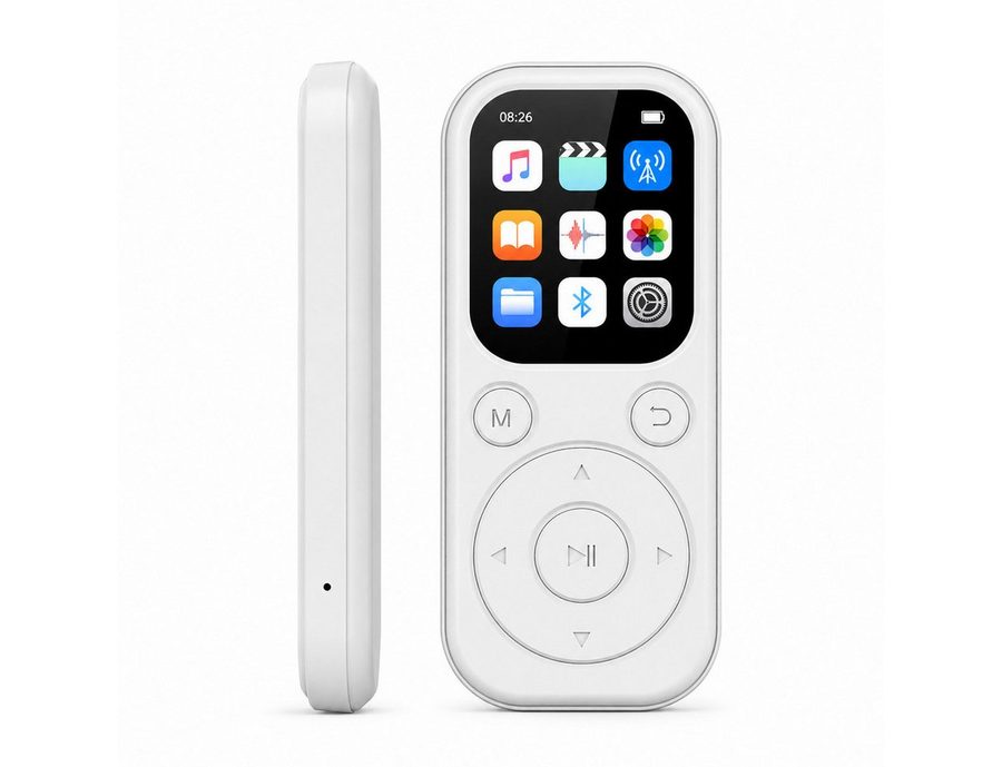 Lisabonde MP3-Player 64GB Bluetooth 5.4, 128GB erweiterbar, Recorder & Radio MP3-Player (64 GB, Bluetooth, HiFi Sound, verlustfreie Musik, E-Book-Reader, UKW-Radio) von Lisabonde