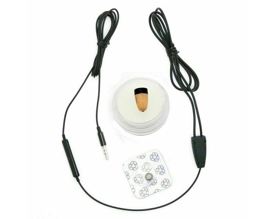SpionProfi 3,5mm Klinke Mini Kopfhörer Hörer Prüfung Telefon Spionage Musik Hören Headset (Mini Spy Headset Set Hörer Kopfhörer Spionage Prüfung Schule Test) von SpionProfi