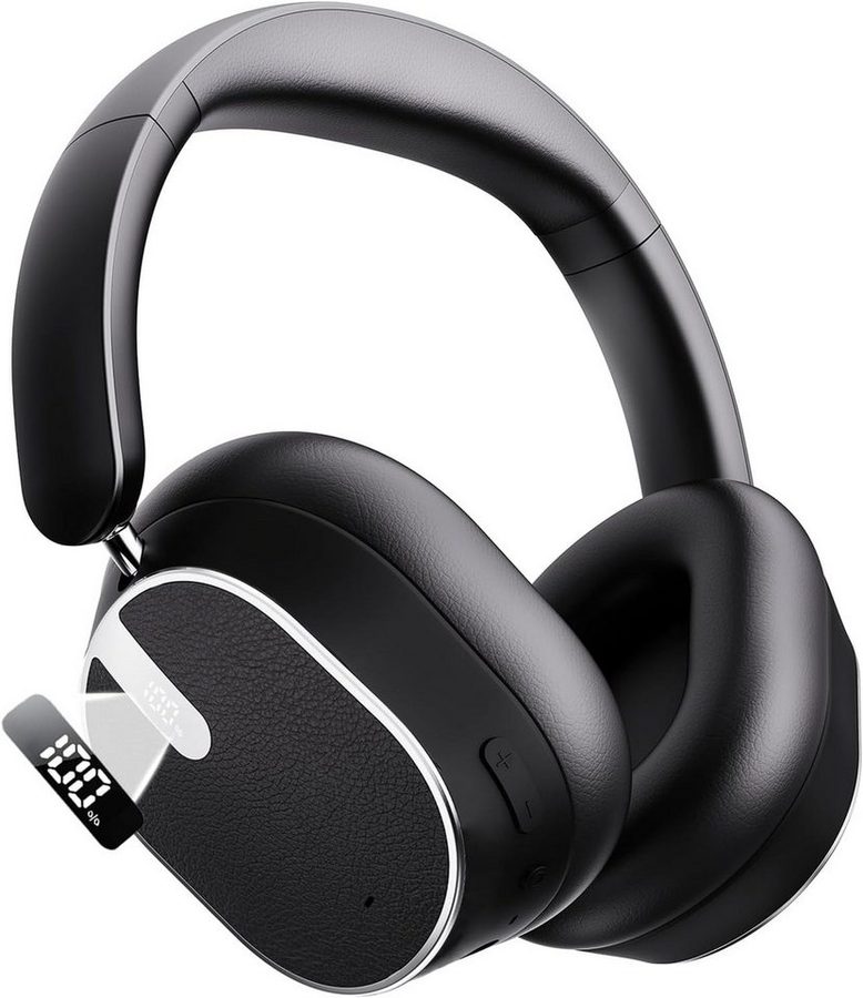 Futicare Bluetooth 6.0 Kopfhörer mit ANC, 120 Std. Laufzeit & Hi-Res Audio, Over-Ear-Kopfhörer (kabellos mit 40-mm-Treiber, Mikrofon, Schnellladung, Transparenzmodus, für Reisen, Büro & Alltag) von Futicare