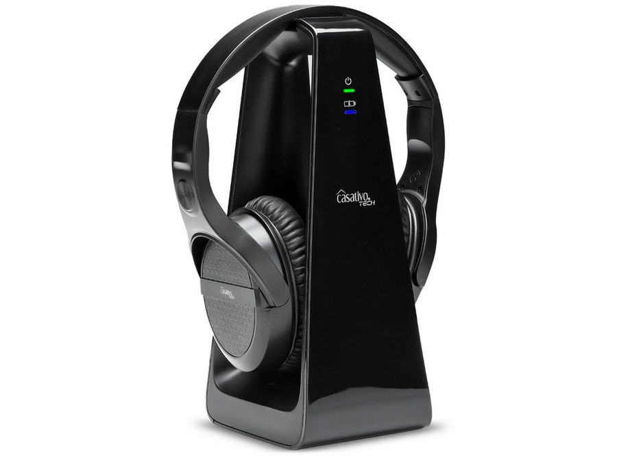 Casativo Digitaler Funk Kopfhörer – Ladestation – kabellos, 30 m Reichweite Funk-Kopfhörer (Over-Ear-Kopfhörer inkl. Basisstation, kristallklarer Sound) von Casativo
