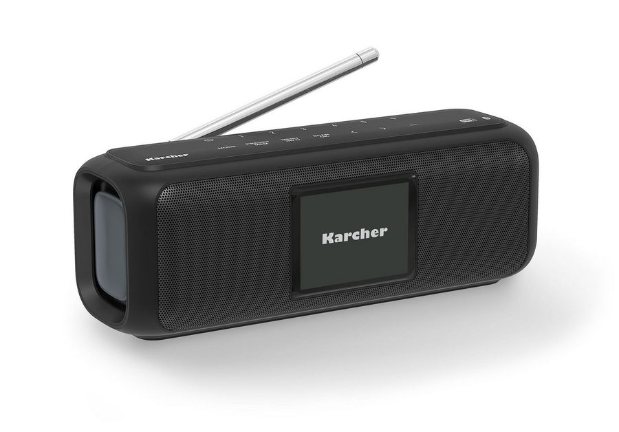 Kärcher DAB Go tragbarer Bluetooth Lautsprecher & Digitalradio DAB+ / UKW Radio mit 2,4" Farbdisplay von Kärcher
