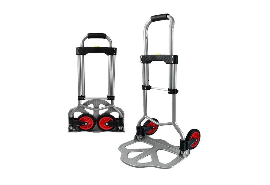 FIVMEN Sackkarre Klappbare Transportkarre Handkarre Rucksack Trolley, Gepäckwagen mit Ausziehbarem Griff belastbar bis 60 kg von FIVMEN