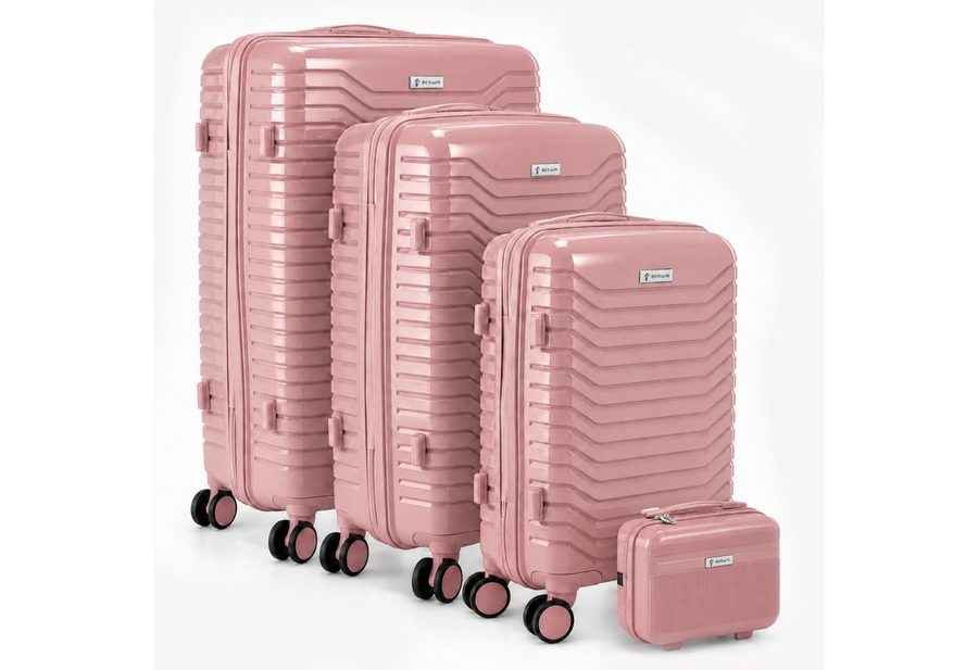 Berwin Trolleyset mit Beautycase Modell Calma Dusty Rose, 4 Rollen, (Set, 4 tlg., MS-19791) von Berwin