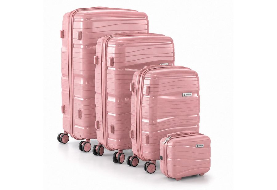 Berwin Trolleyset mit Beautycase Modell Torna Dusty Rose, 4 Rollen, (Set, 4 tlg., MS-19821) von Berwin