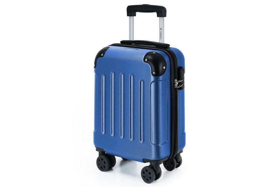YONSLY Hartschalen-Trolley Hartschalen-Reisekoffer Trolley Rollkoffer in S/M/L/XL Größen, 4 Rollen, mit 360°-Lenkrollen, Zahlenschloss und mehrstufigem Teleskopgriff von YONSLY