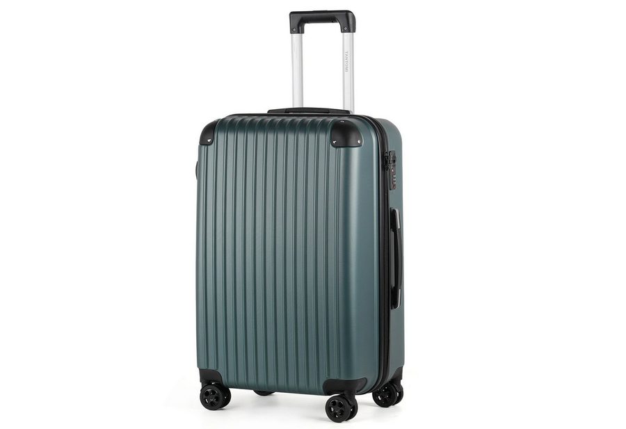 TAN.TOMI Hartschalen-Trolley Handgepäck Koffer ABS Hartschale Trolley Business-Koffer, Verstärkte Ecken, sicheres 3-stelliges Zahlenschloss 56/66/76 cm von TAN.TOMI