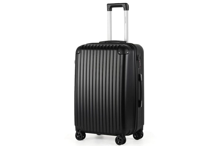 TAN.TOMI Hartschalen-Trolley Handgepäck Koffer ABS Hartschale Trolley Business-Koffer, Verstärkte Ecken, sicheres 3-stelliges Zahlenschloss 56/66/76 cm von TAN.TOMI