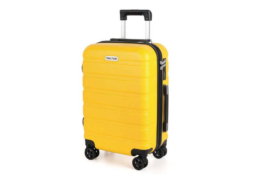 TANTOMI Handgepäckkoffer Koffer Hartschale Leicht Reisekoffer ABS Geräumig Haltbar(M L XL), 4 Rollen, Trolley Handgepäck Große Kapazität mit 4 Rollen und Zahlenschloss von TANTOMI
