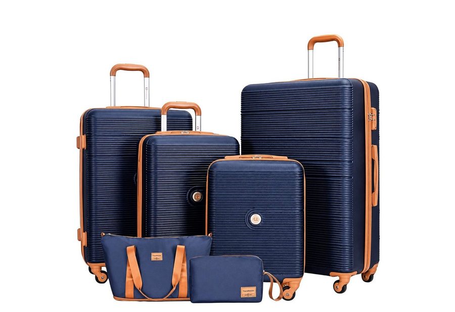Travelhouse Trolleyset Bari, 4 Rollen, (Spar-Set, 6 tlg., Hartschalen Trolley-Set 6-teilig) von Travelhouse