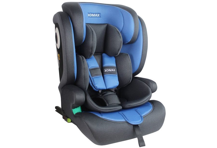 XOMAX Autokindersitz XOMAX LM238 anthrazit-blau ISOFIX Auto Kindersitz 9-36kg AUTOSITZ, ab: 15 Monaten, bis: 12 Jahre, (1-tlg), Für Kinder von 9Kg bis 36Kg (ca. 15 Monate - 12 Jahre) von XOMAX