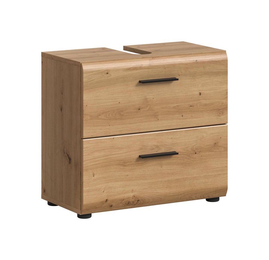furnling Waschbeckenunterschrank Ivy Artisan Oak, 2 Schubladen, kratzfeste Eiche Optik Oberfläche von furnling