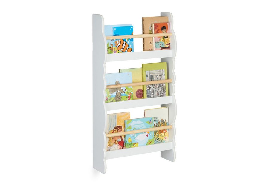 relaxdays Kinderregal Bücherregal Kinder Wolke, 1-tlg. von RELAXDAYS
