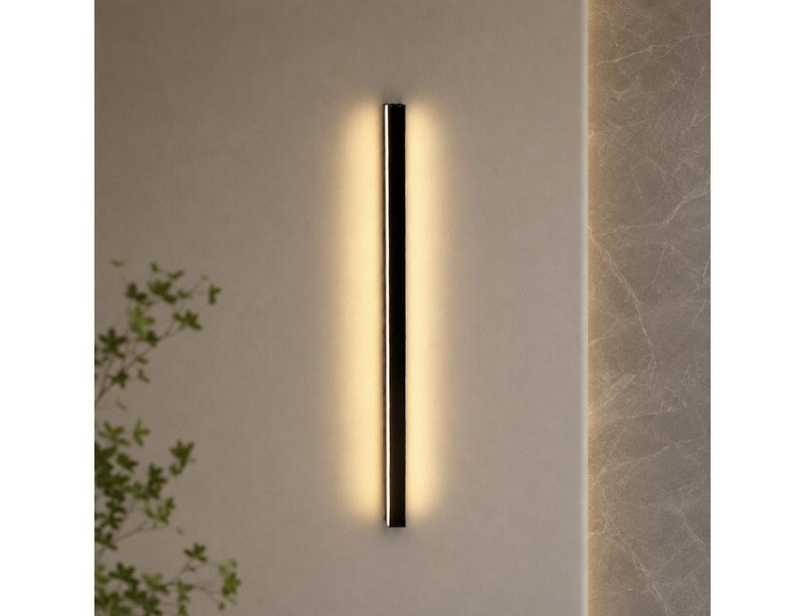 Nettlife LED Wandleuchte Schwarz 60CM 21W Up & Down Strahler modern Wandlicht Innen, LED fest integriert, Warmweiß, für Flur Treppenhaus Wohnzimmer Kinderzimmer Schlafzimmer von Nettlife
