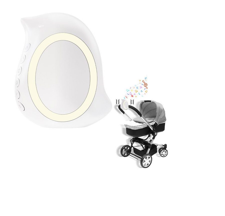 marmortrend Sehnsucht nach Einzigartigkeit Elektrischer Shaker Kinderwagenschaukler mit Weißem Rauschen und Musikbox, Kompatibel mit Rockit Kinderwagenschaukler, 1800mAh Akku von marmortrend Sehnsucht nach Einzigartigkeit