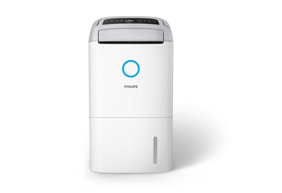 Philips Luftentfeuchter u. Luftreiniger DE5305/11 5000 Series, mit Wäschetrockner-Modus, für 137 m³ Räume, Entfeuchtung 26,5 l/Tag, Tank 4 l, 2-Schichten-HEPA-Filtersystem, Luftreinigungsrate 270 m³/h von Philips