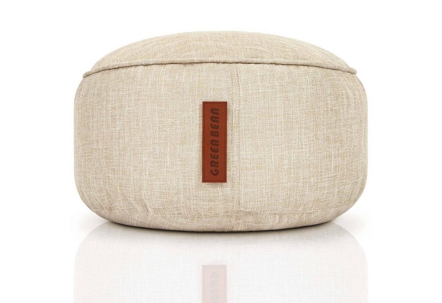 Green Bean Pouf Sitzsack-Hocker Home Linen 45x25cm (Sitzsack-Hocker 45x25cm mit EPS-Perlen Füllung -, Fußhocker Fußkissen Sitz-Pouf für Sitzsäcke), Bodenkissen für Kinder und Erwachsene - Sitzkissen Sitzhocker von Green Bean
