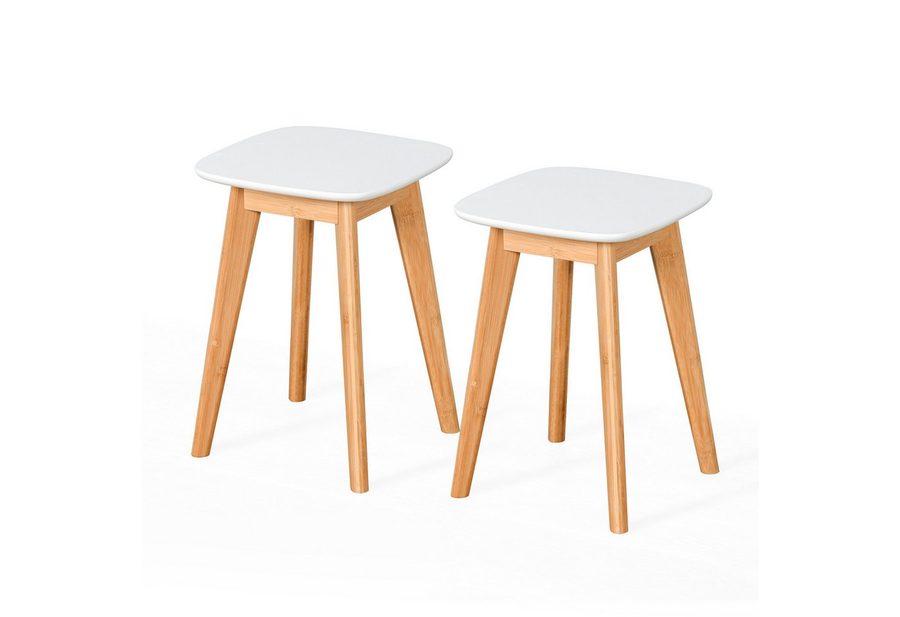 relaxdays Sitzhocker Esszimmerhocker im 2er Set (2er Set, 2 St) von RELAXDAYS