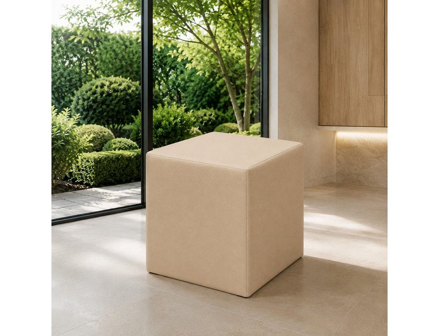 Best for Home Sitzhocker Cube Pouf – Stilvoller Samt Hocker & Fußhocker (Einzelstück, 1 St., verschiedene Farben), Handwerksqualität,TOP Preis-Leistungs-Verhältnis von Best for Home
