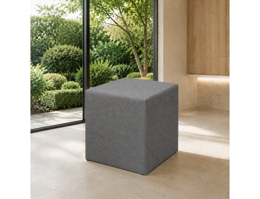 Best for Home Sitzhocker Cube Pouf – Stilvoller Samt Hocker & Fußhocker (Einzelstück, 1 St., verschiedene Farben), Handwerksqualität,TOP Preis-Leistungs-Verhältnis von Best for Home