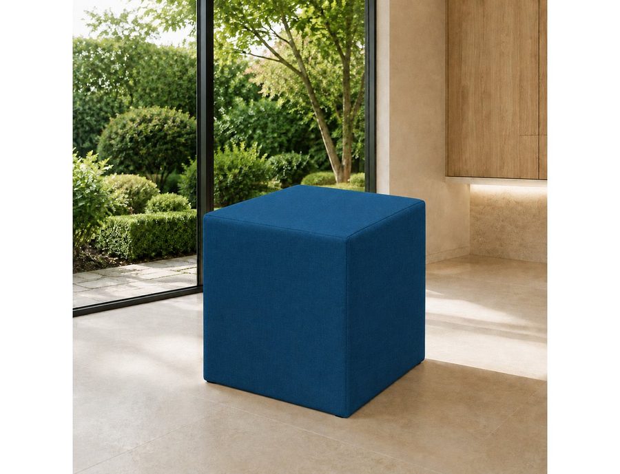 Best for Home Sitzhocker Cube Pouf – Stilvoller Samt Hocker & Fußhocker (Einzelstück, 1 St., verschiedene Farben), Handwerksqualität,TOP Preis-Leistungs-Verhältnis von Best for Home