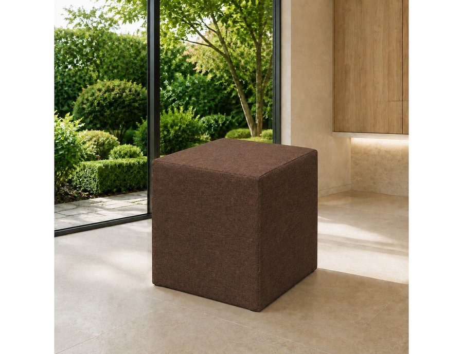 Best for Home Sitzhocker Cube Pouf – Stilvoller Samt Hocker & Fußhocker (Einzelstück, 1 St., verschiedene Farben), Handwerksqualität,TOP Preis-Leistungs-Verhältnis von Best for Home