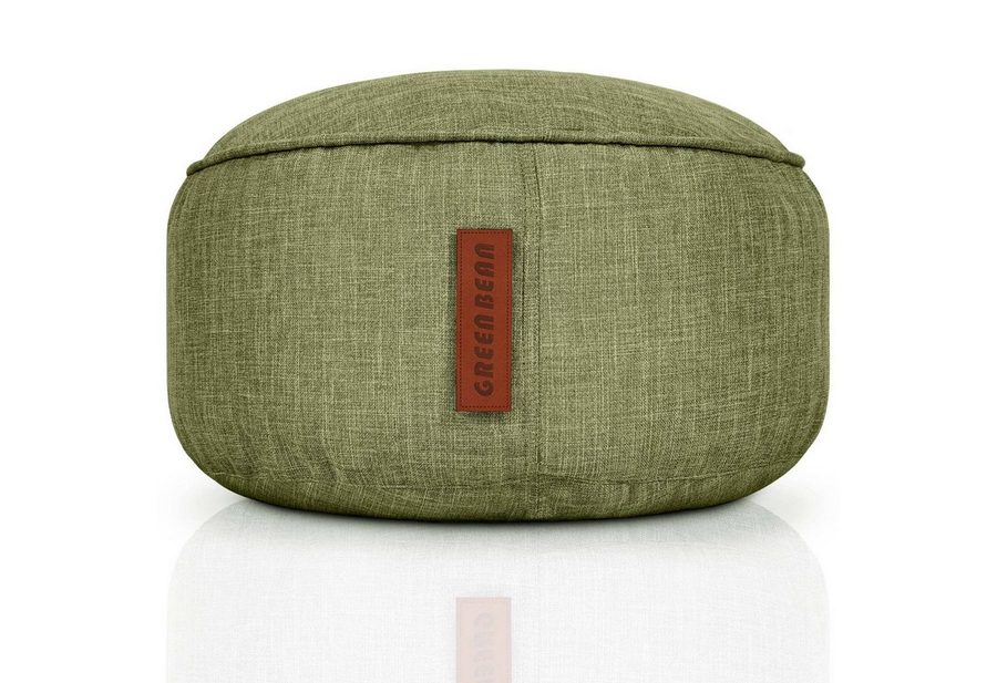 Green Bean Pouf Sitzsack-Hocker Home Linen 45x25cm (Sitzsack-Hocker 45x25cm mit EPS-Perlen Füllung -, Fußhocker Fußkissen Sitz-Pouf für Sitzsäcke), Bodenkissen für Kinder und Erwachsene - Sitzkissen Sitzhocker von Green Bean