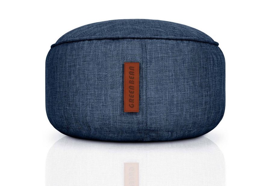 Green Bean Pouf Sitzsack-Hocker Home Linen 45x25cm (Sitzsack-Hocker 45x25cm mit EPS-Perlen Füllung -, Fußhocker Fußkissen Sitz-Pouf für Sitzsäcke), Bodenkissen für Kinder und Erwachsene - Sitzkissen Sitzhocker von Green Bean