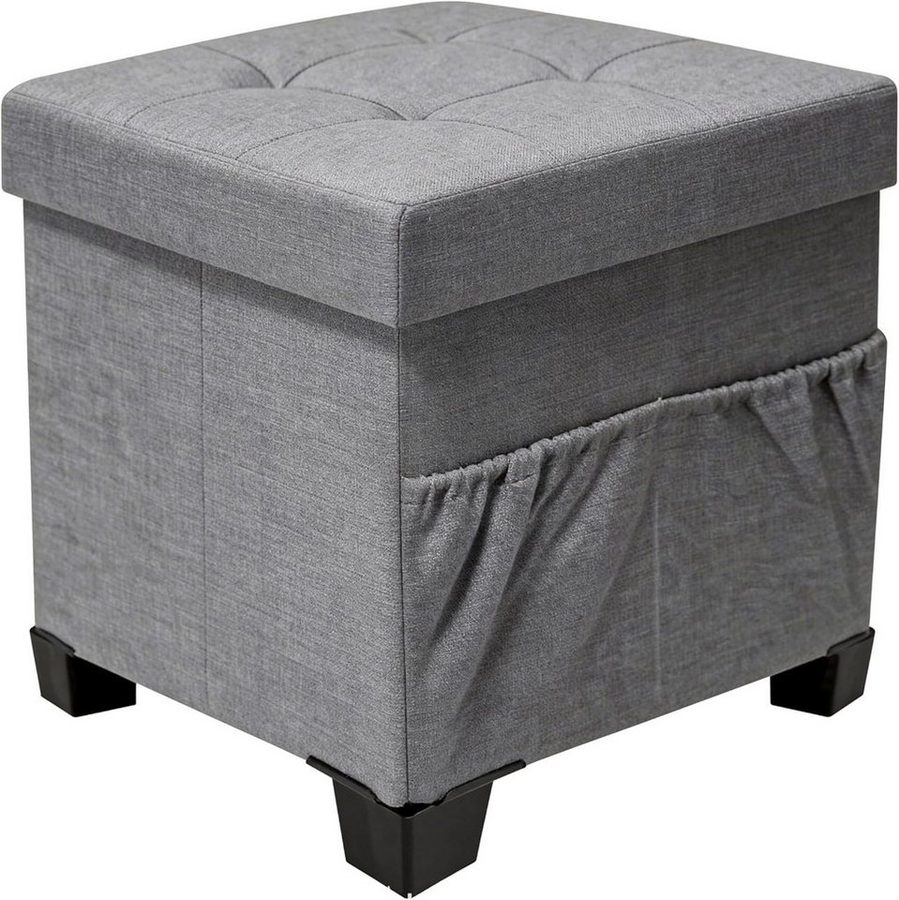 Zedelmaier Sitzhocker mit Stauraum, Schuhbank, klappbare Sitztruhe, Fußbank von Zedelmaier