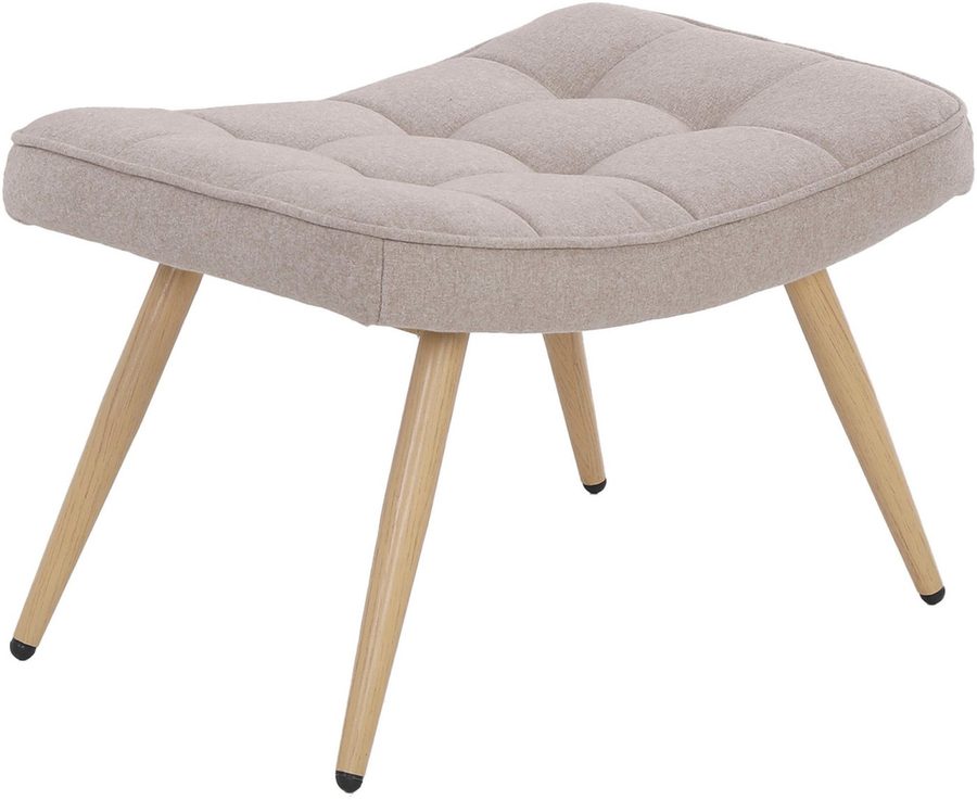 byLIVING Hocker UTA, Bezug Webstoff oder Samt, Schaumstoff von byLIVING