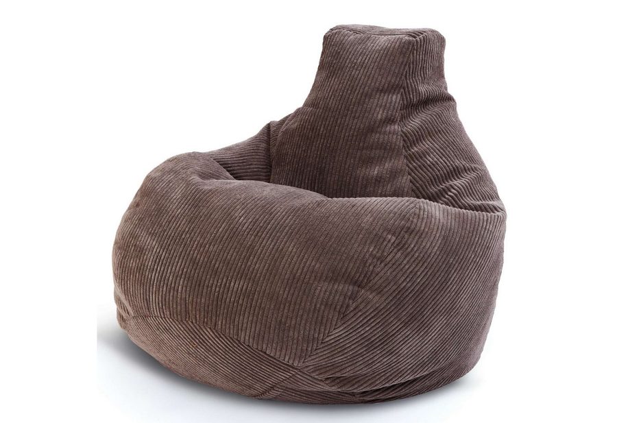 Green Bean Sitzsack Sitzsack Cozy Cord mit Rückenlehne (Indoor, waschbarer Bezug), Bean Bag Bodenkissen Lounge Sitzhocker Relax-Sessel Gamer Gamingstuhl von Green Bean