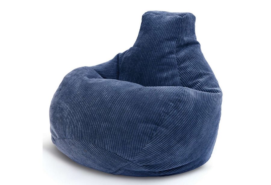 Green Bean Sitzsack Sitzsack Cozy Cord mit Rückenlehne (Indoor, waschbarer Bezug), Bean Bag Bodenkissen Lounge Sitzhocker Relax-Sessel Gamer Gamingstuhl von Green Bean