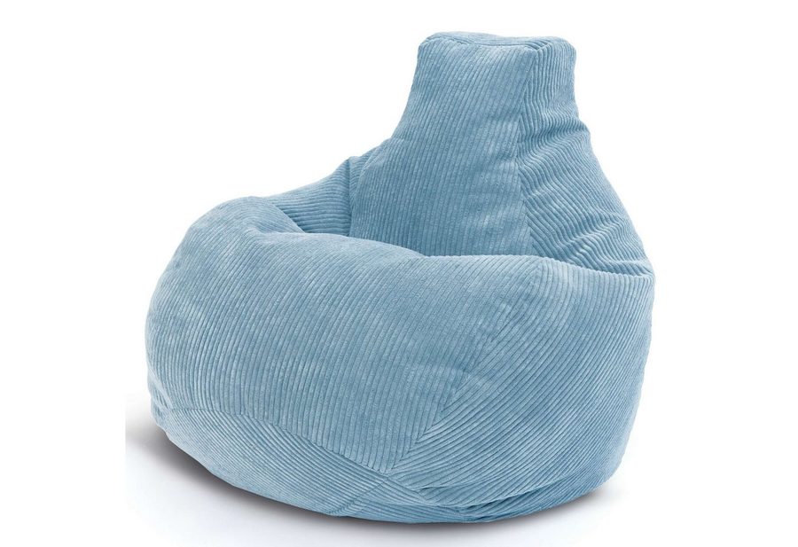 Green Bean Sitzsack Sitzsack Cozy Cord mit Rückenlehne (Indoor, waschbarer Bezug), Bean Bag Bodenkissen Lounge Sitzhocker Relax-Sessel Gamer Gamingstuhl von Green Bean