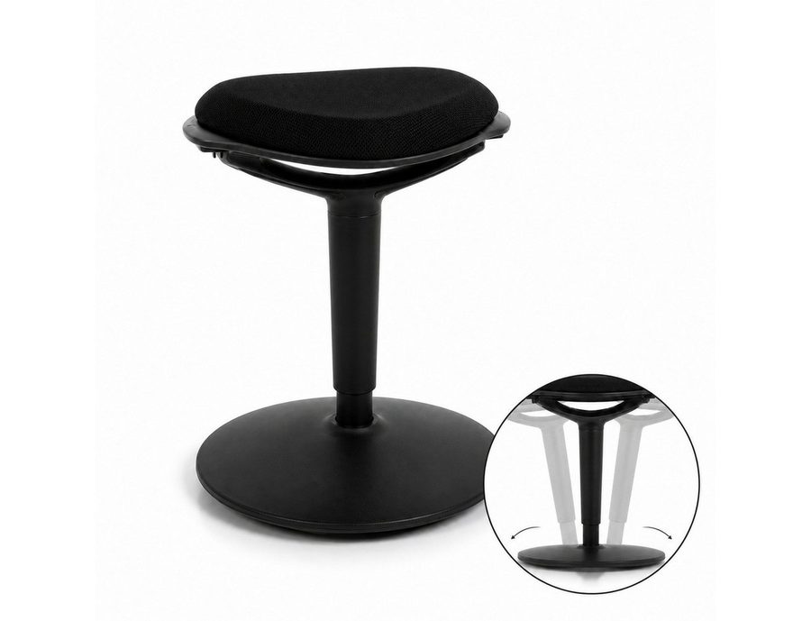 Floordirekt Sitzhocker Ergonomischer Elio höhenverstellbar 360° drehbar mit Wippfunktion, Ergonomisches Design von FLOORDIREKT