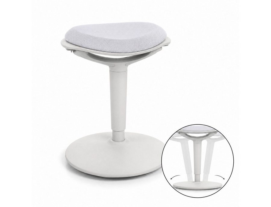 Floordirekt Sitzhocker Ergonomischer Elio höhenverstellbar 360° drehbar mit Wippfunktion, Ergonomisches Design von FLOORDIREKT