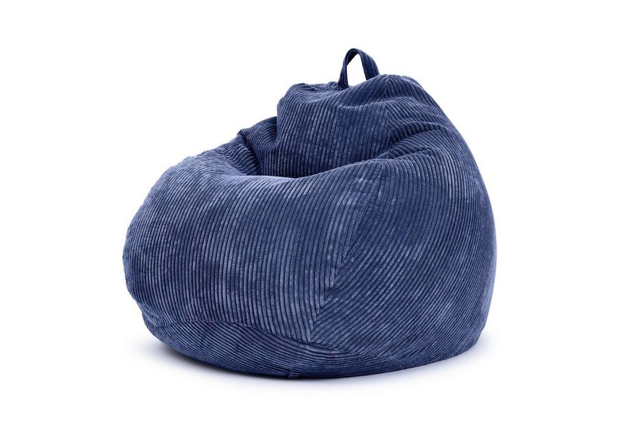 Green Bean Sitzsack Indoor Sitzsack Scoop 90x110cm - Cord (Indoor Sitzsack 90x110cm aus Cordstoff mit EPS-Perlen Füllung, Kuschelig Weich Waschbar - Drinnen Bodenkissen Liegekissen Sitzkissen), Sitzhocker Relax-Sessel Kinder Erwachsene Stoff von Green Bean