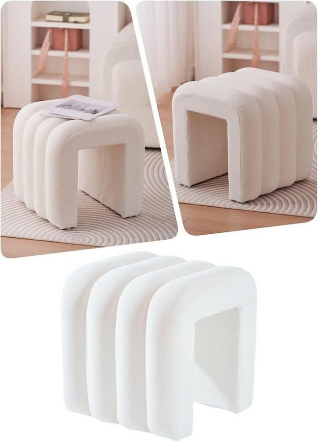 Zedelmaier Sitzhocker Stilvolle Sitzhocker, Polsterhocker, Fußhocker, Schminktisch Hocker von Zedelmaier