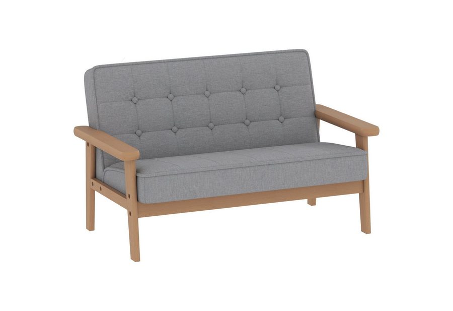 AIYAPLAY Kindersessel Sessel aus Schaumstoff Kinderstuhl für Kinder 3-8 Jahre (Kindersofa, 1-St., gepolsterter Kinderstuhl), für Kinderzimmer, Spielzimmer, Grau von AIYAPLAY