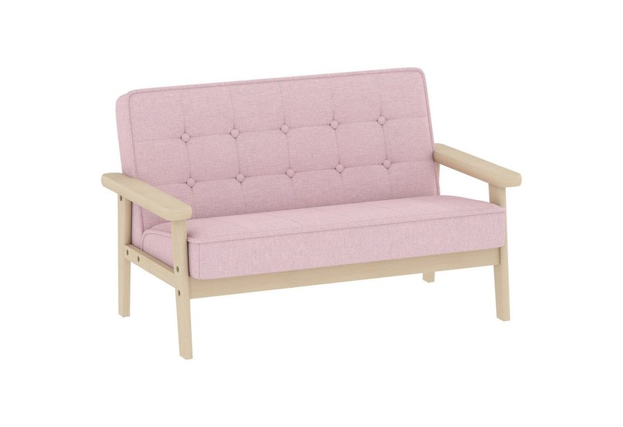 AIYAPLAY Kindersessel Sessel aus Schaumstoff Kinderstuhl für Kinder 3-8 Jahre (Kindersofa, 1-St., gepolsterter Kinderstuhl), für Kinderzimmer, Spielzimmer, Rosa von AIYAPLAY