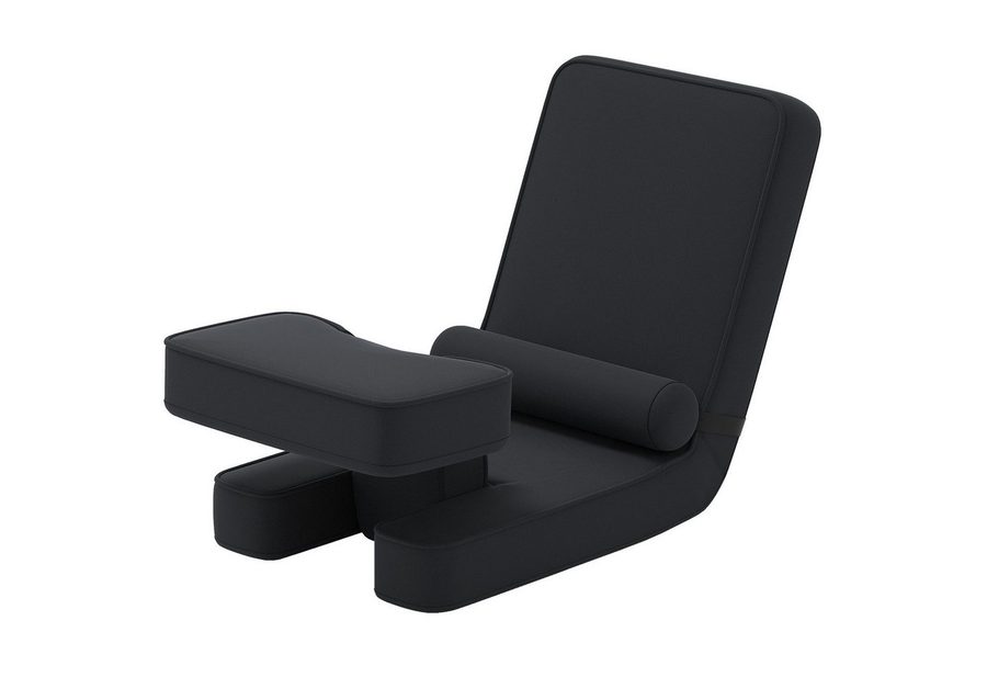 COSTWAY Relaxsessel, klappbar Bodensessel mit verstellbarer Rückenlehne gepolstert von COSTWAY