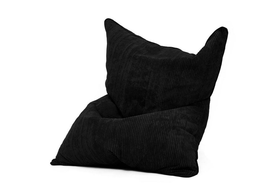 Green Bean Sitzsack XXL Riesen Sitzsack Square aus Cord (XXL aus Cordstoff 370 Liter mit EPS-Perlen Füllung, Kuschelig Weich Waschbar), Sitzkissen Lounge Chair Relax-Sessel Kinder Erwachsene von Green Bean