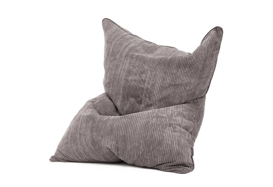 Green Bean Sitzsack XXL Riesen Sitzsack Square aus Cord (XXL aus Cordstoff 370 Liter mit EPS-Perlen Füllung, Kuschelig Weich Waschbar), Sitzkissen Lounge Chair Relax-Sessel Kinder Erwachsene von Green Bean