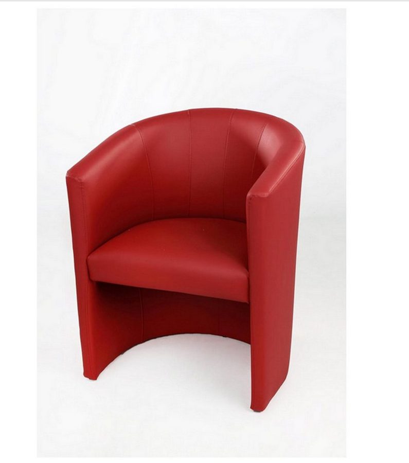 Kamil Cocktailsessel Design Sessel Clubsessel Loungesessel Club Möbel Farbe Rot Kunstleder (1 Set, 1-St., 1 Sessel), Lieferung kommt Aufgebaut von Kamil