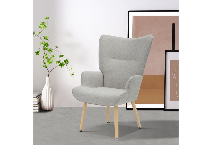 INOSIGN Relaxsessel KEADY, Hochlehnsessel, TV-Sessel, Relaxsessel, Ohrensessel mit stabilem Echtholzgestell von INOSIGN