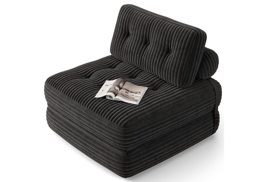 Bealife 1,5-Sitzer Klappbares Sofa, Relaxsessel Indoor-Lazy von Bealife