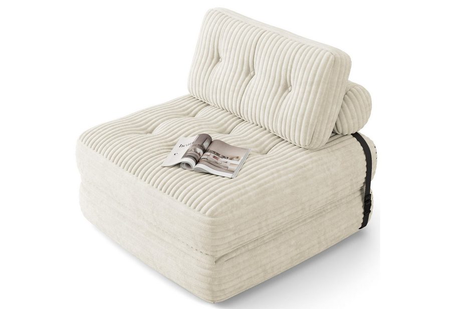 Bealife 1,5-Sitzer Klappbares Sofa, Relaxsessel Indoor-Lazy von Bealife