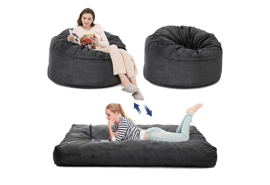 GarveeMore Sitzsack Sessel Bodensessel Beanbag aus Cord für Erwachsene & Kinder von GarveeMore